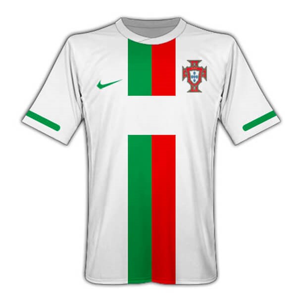 Tailandia Camiseta Portugal 2ª Kit Retro 2010 Blanco